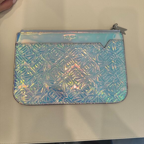 KENZO Metallic Blue Clutch - Picture 1 of 1